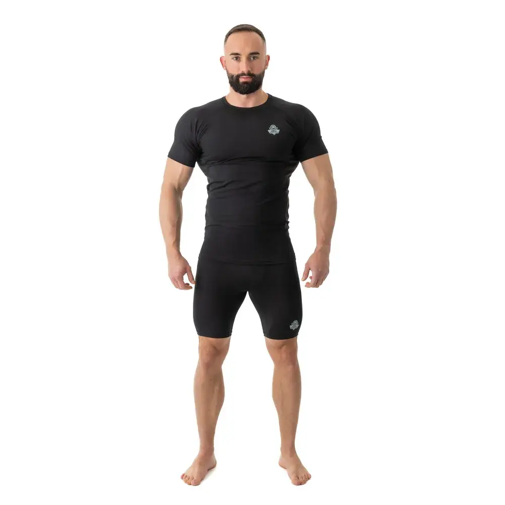 Spodenki treningowe przylegające MMA Bushido "Black"